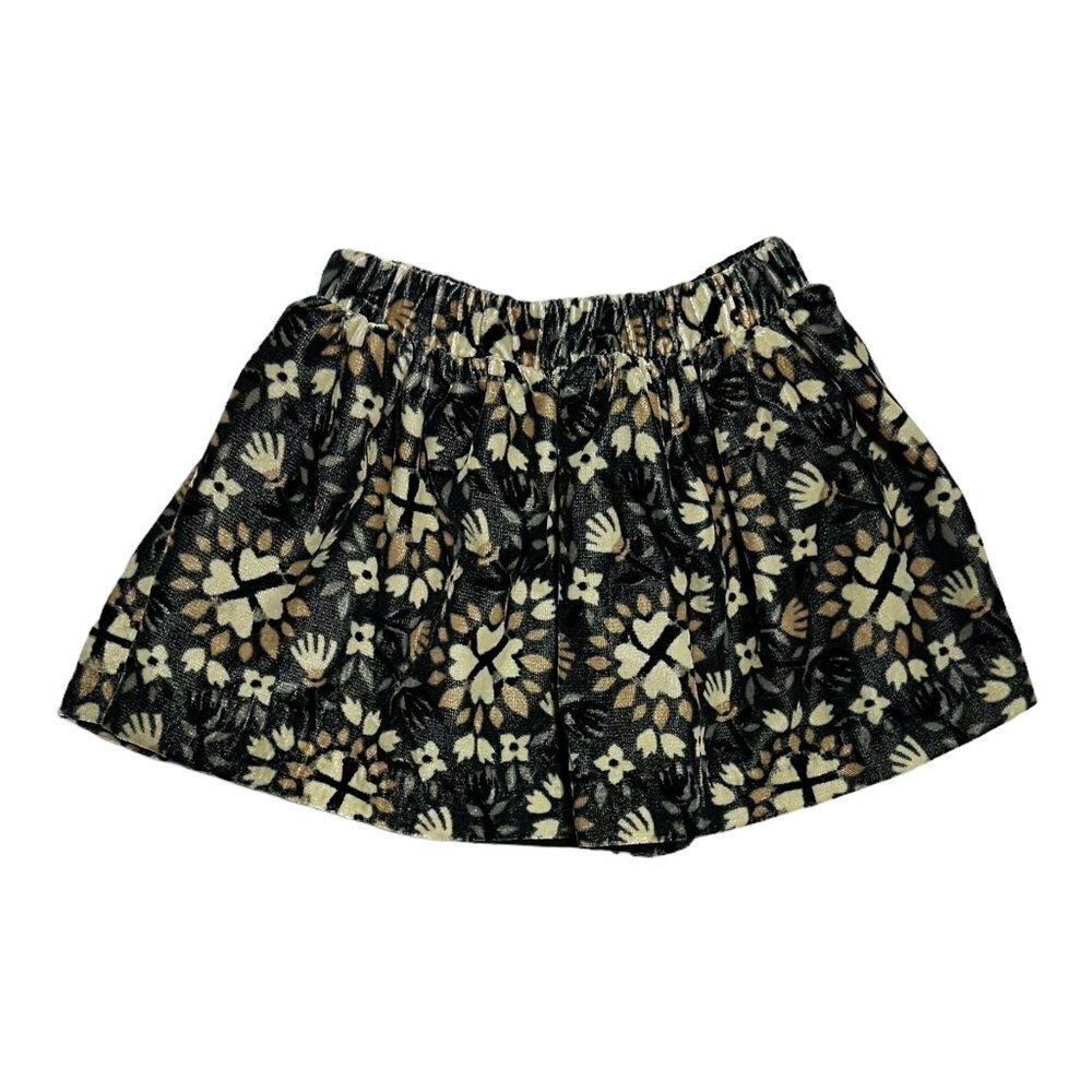 Gymboree Baby Girls Velvet Floral Print Flared Skirt